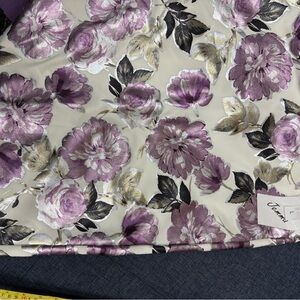 JEM Purple and Cream Floral Midi Skirt